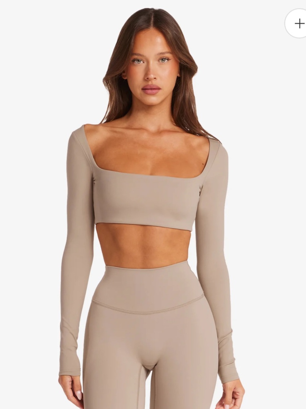 csb freedom scoop long sleeve crop top